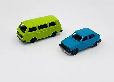 Vtg. Bruder VW Mini Vehicles IHC 1:87 Scale Volkswagen Bus/Van & Golf W. Germany • $14.99