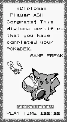 Pokemon Diploma Printing Service Gameboy Printer Camera • £2.50