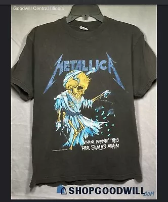 Vintage M 1994 METALLICA Their Money Tips Her Scales Tour Band T-Shirt Giant GC • $175