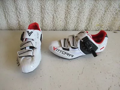 Vittoria Zoom Road Bike Cycling Shoes White EU Size 39 Made In Italy New • $24.99