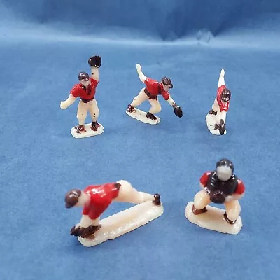 Lot Of 5 Vintage Painted Plastic Baseball Players 40's 50's Toys • $24.99