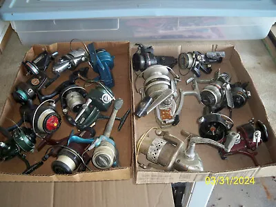 Vintage Spinning Fishing Reels - Lot Of 18 Parts Repair • $9.95