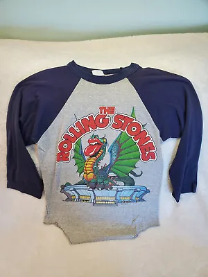Vintage 1981 Rolling Stones Sold Out Philadelphia JFK Raglan Concert Shirt S M • $159.99