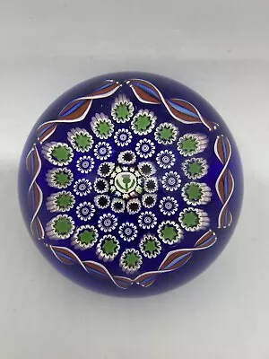 John Deacons Millefiori Garland Paperweight Thistle Center Cane. • £25