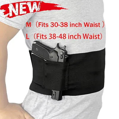 Tactical Concealed Carry Belly Band Waist Pistol Gun Holster With Magazine Pouch • $8.92