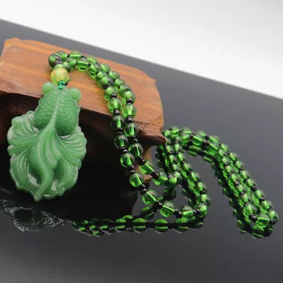 Chinese Jade Goldfish Pendant Necklace Fashion Women Men Jewellery Accessorie S1 • £4.21