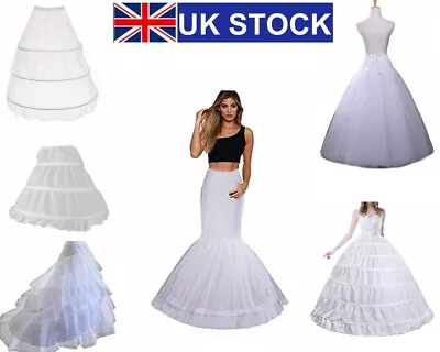 Uk Stock Rulta Wedding Bridal Dress Petticoat Hoop Underskirt Crinoline Skirt D1 • £15.82