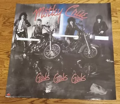 Motley Crue-1987 Original Lic. Promo-girls Girls Girls 24 X 24 Inches!! Poster!! • $29.99