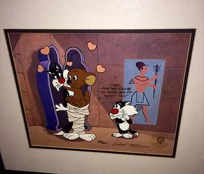 Warner Bros Cel Sylvester And Son Hippet's Mummy Bob McKimson Animation Cell • $1036