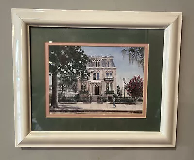 Essie DeLoach Framed Matted Print Of Hamilton Turner Mansion C. 1873 12”x 10” • $45