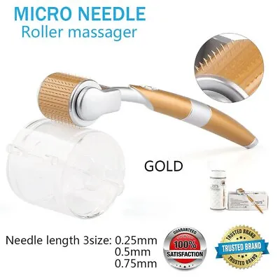 $13.40 • Buy Derma Roller Titanium Micro Needle Skin 540 Needles Anti Aging Dermaroller