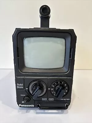 Vintage Panasonic Portable TV AM/FM Radio Model TR-555R With Adapter & Antenna • $69.95