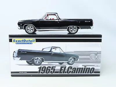 1:18 Exact Detail Replicas #503 Diecast Tuxedo Black 1965 Custom El Camino W/COA • $149.95