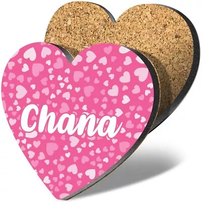 1 Heart Coaster Name Chana Letter Lettering • £3.99