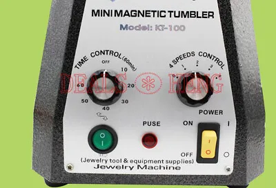 Mini Magnetic Tumbler Jewelry Polisher And Finisher Machine 100mm 110V/220V • £199.86