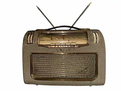Vintage Tube Valve Radio Philips Annette 490L Rare 1959 AS FOUND Untested • £150