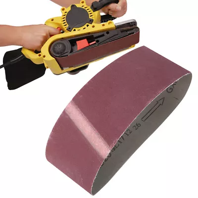 10 Pcs Abrasive Sanding Belt 457x75mm Grits Sander Abrasive Grinding Belt Alumi♡ • £12.20