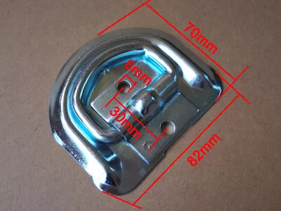 $13.42 • Buy 4x LASHING D RING ZINC PLATED TIE DOWN POINTS ANCHOR UTE TRAILER 82 X 70MM