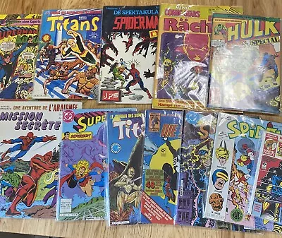 13 Vintage Foreign Language Marvel DC Comics Spider-Man Superman Hulk Star Wars  • $119.95