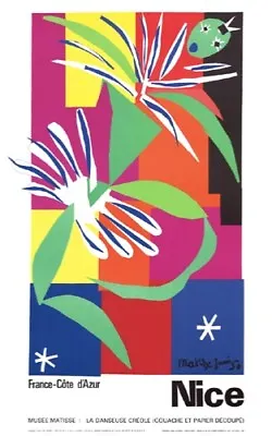 Henri Matisse Cote D'Azur 1965 Original Stone Lithograph Nice France • $485
