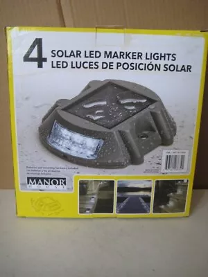 Solar LED Marker Lights - Set Of 4 By Manor House NEW • $89.99