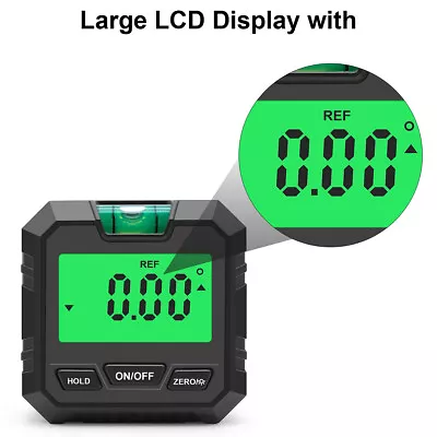 Magnetic Digital Level Box LCD Angle Finder Protractor Inclinometer Bevel Gauge • £11.87