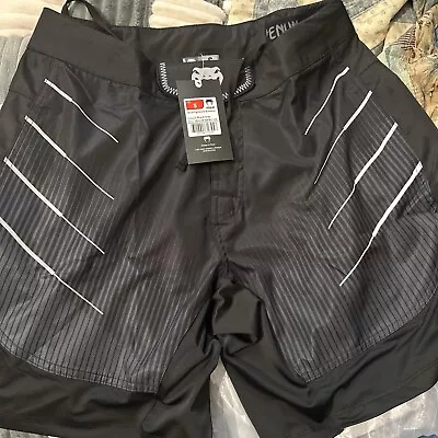 Venum Fight Shorts Biomecha Size Small S Black Grey 04781-109 New With Tags • $29.99