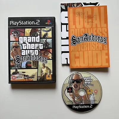 £6.95 • Buy Grand Theft Auto San Andreas (PS2) Manual & Map / Tested