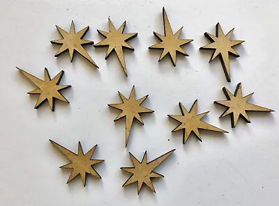 £3.95 • Buy Christmas Star MDF Christmas North Pole Craft Shapes Embellishments Wood Xmas