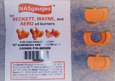 $41.50 • Buy (3) Z Setting Gauges For Beckett, Wayne, Aero Oil Burner Nozzle Electrode Tools 