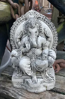 £15 • Buy 🇬🇧 Stone Garden Ganesh Elephant God Buddha Statue Ornament Ganesha 🙏🐘🌿