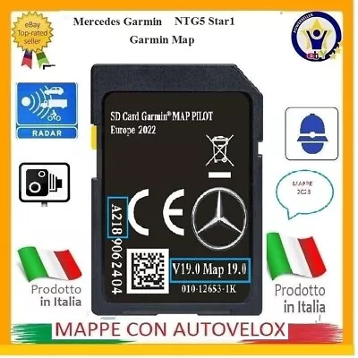 Mercedes Garmin V19 NTG5 Star1 Garmin Map Pilot 2022/23 A218 Europe SPEED CAR • £25.21