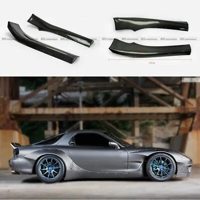 For Mazda RX7 FD3S RB-Style Carbon Fiber 2pcs Side Skirt Extension Addon Parts • $1073.52