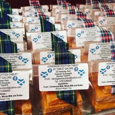 Homemade Scottish Tablet Fudge Sweet Gift Favour ** 4 X 100g Bags** Best Taste • £8