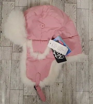 NORKO Trapper Hat MEDIUM Ear Flap Rabbit Fur Thermal Winter Outdoor Pink NEW • $59.99