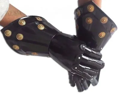 £64.81 • Buy Medieval Armor Gauntlets Functional Gloves Wearable Black+ Express Shipping