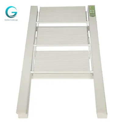 3 Step Ladder Portable Folding Stool W/Wide Anti-Slip Pedal Lightweight White • $31.99