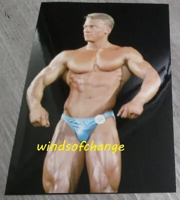 Found Photo Sexy Man Bodybuilding Muscles Flex Tight Underwear Gay Interest Q146 • $6.99