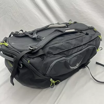 65L Osprey Transporter 130 Convertible Backpack Black Duffel Travel Bag Carry On • $129