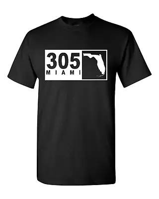 Miami Florida 305 T-shirt Miami Area Code Souvenir Gift Idea Tee  • $19.99