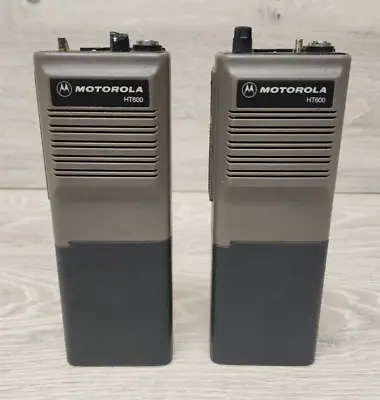 Lot 2 Motorola HT600 H44SVU7120CN Handie Talkie Walkie AS IS Parts Repair READ • $19.99