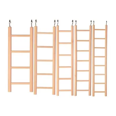 £4.39 • Buy Trixie Wooden Bird Ladder Cage Toy With 2 Hooks For Canary Budgie Hamster Rodent