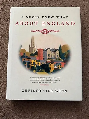 I Never Knew That About England By  Christopher Winn. 9780091927912 • £1.97