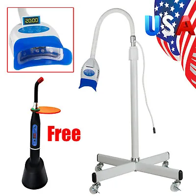 $119 • Buy Dental Mobile Tooth Teeth Whitening Machine LED Light Lamp +Dental Curing Lamp