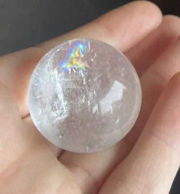 Ultra Clear Quartz Sphere HIGH Quality Sparkly Transparent RAINBOW 3cm Mineral • £12.50