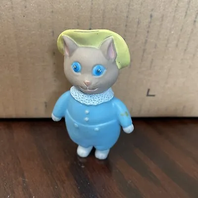 Vintage 1976 Eden Beatrix Potter Peter Rabbit Crib Mobile Toy Cat Blue Outfit • $2.59