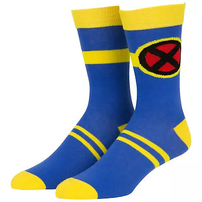 X-Men Cyclops Character Armor Costume Crew Sock Multi-Color • $14.98
