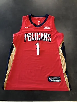 New Orleans Pelicans Zion Williamson Red Swingman Jersey Size 50 2XL • $38