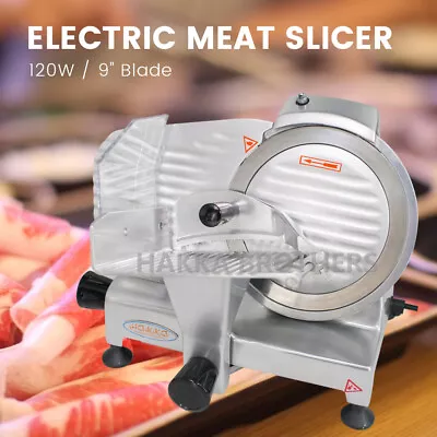 Hakka Electric 9  Blade Meat Slicer Commercial 120W Deli Kitchen Food Cutter • $294.39