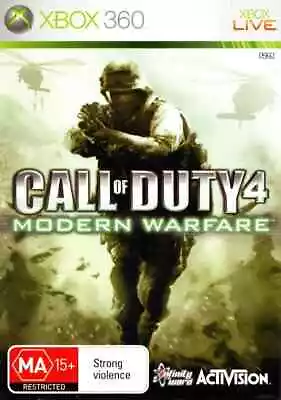 CLASSICS Call Of Duty 4: Modern Warfare Microsoft Xbox 360 Disk Only • $1.95